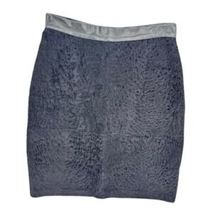 Vintage Leather Skirt Lamb Napa Size 10 Black